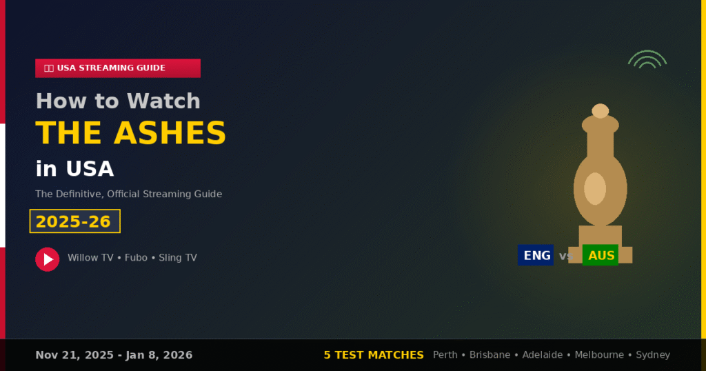 How to watch the Ashes in USA