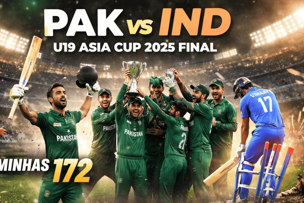 The PAK vs IND U19 Asia Cup 2025 Final