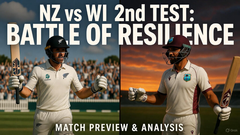 NZ vs WI 2nd Test
