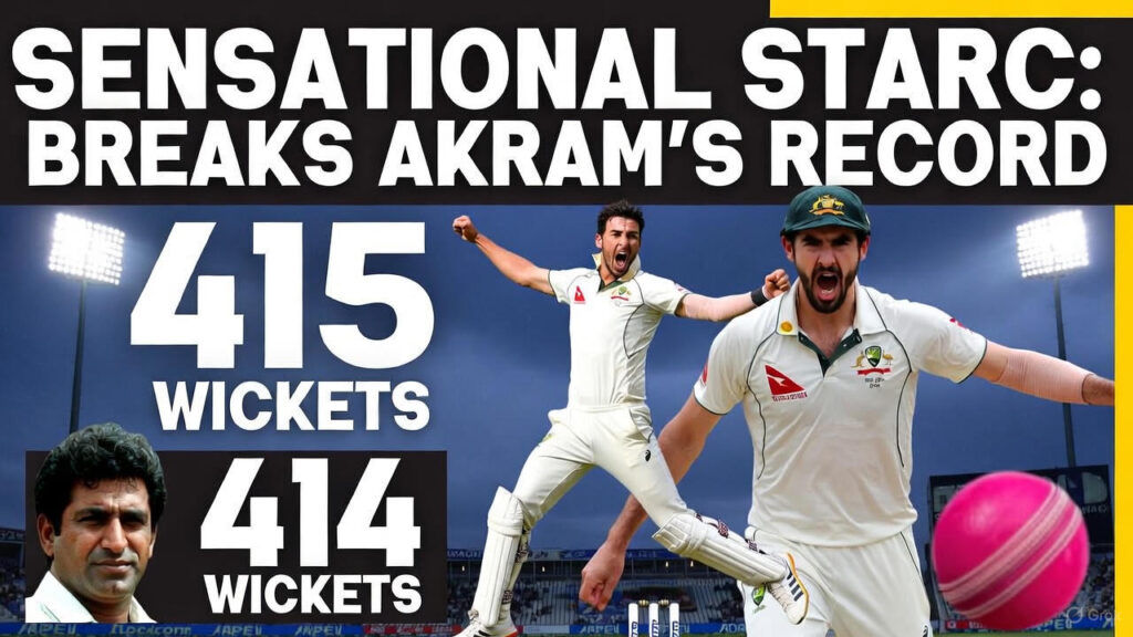 Mitchell Starc Breaks Akram's Record