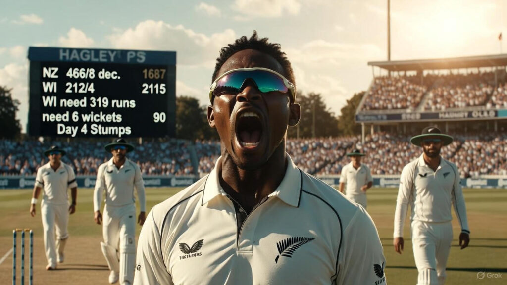 New Zealand vs West Indies Test Day 4