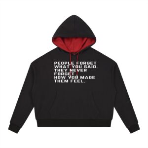 Contrast Drawstring Hoodie